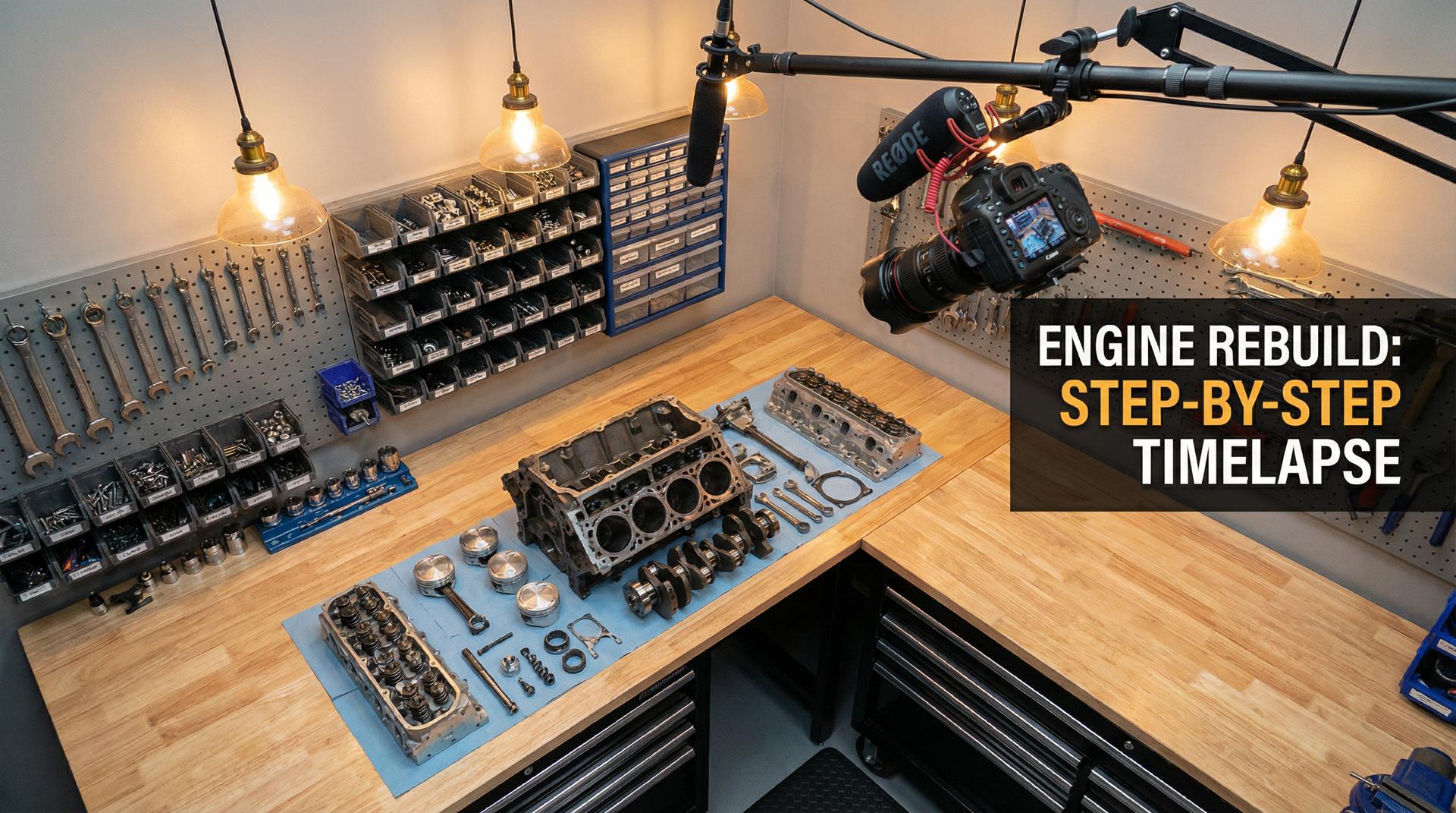 高清视频视频：发动机拆解重组